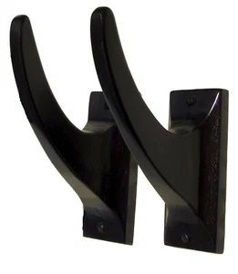 Horizontal Surfboard Wall Storage Display Rack Set 2 Teak Wood Fin Out or In d - Picture 1 of 6