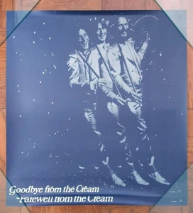Lote de 2 pósters promocionales en vivo de The Cream Band Goodbye Tour 1968 CD Clapton 20x20 - Imagen 1 de 4