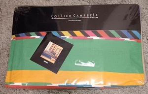 Vintage Collier Campbell Teton Twin Fitted Sheet New 1993 Colorful 200 TC - Picture 1 of 2