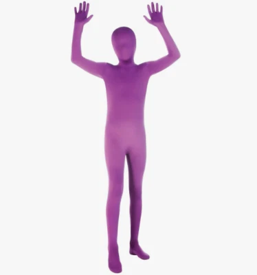 Disfraz de Halloween púrpura segunda piel para niño Foto 1 de 2