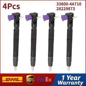 4X Common Rail Fuel Injector 33800-4A710 28229873 for Hyundai Grand Starex Kia - Picture 1 of 7