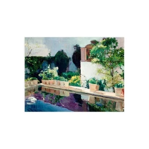 Stampa su Tela su Carta Poster o Quadro Joaquín Sorolla y Bastida Palace of Pond - Imagen 1 de 2