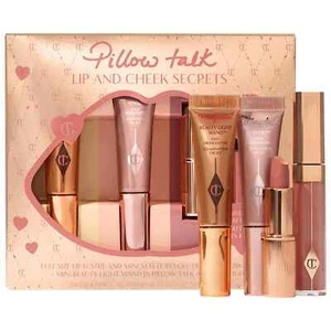 Charlotte Tilbury ~ Juego de 4 piezas Pillow Talk Lip and Cheek Secrets ~ Nuevo en caja - Imagen 1 de 1