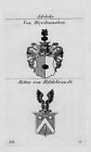 1820 - Heydennaber Hildebrandt Wappen Adel coat of arms Heraldik Kupferstich