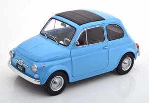 New KK-SCALE FIAT 500 1968 1:12 Model Car BLUE KKDC120035 KidBX - Foto 1 di 6