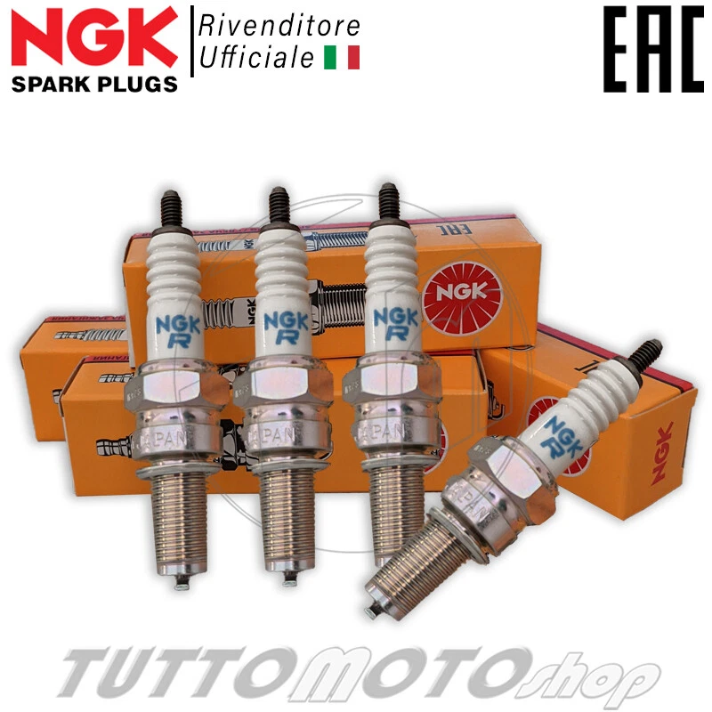 NGK Candele HONDA CBF 600 N-S 2004 2005 2006 2007 / Kit 4 candele 4x/CR9EH-9