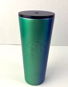 Starbucks Summer Blue Teal Green Ombré Edelstahl Venti Tumbler 24oz - Bild 1 von 6