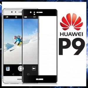 For HUAWEI P9 CURVED SCREEN PROTECTOR 9D FULL COVER GORILLA TEMPERED GLASS P 9 - Picture 1 of 9