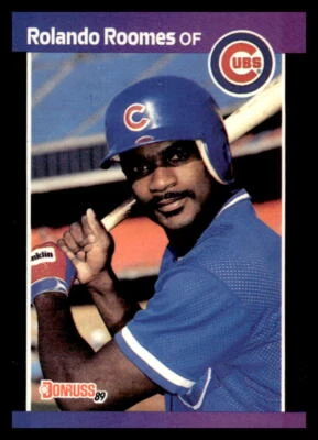 1989 Donruss #577 Rolando Roomes Chicago Cubs Rookie Baseball Card NM RC - Image 1 of 2