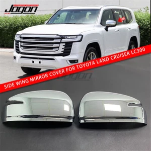 Chrome Side Wing Mirror Cover Trim For Toyota Land Cruiser 300 Series LC300 2022 - Picture 1 of 8