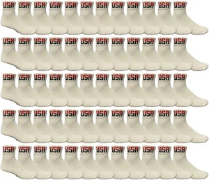 240 Pairs Of Mens Ankle Wholesale Bulk Athletic Sports Socks, King Size (13-16) - Picture 1 of 4