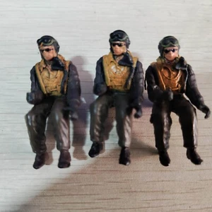 3pcs 1:32 Scale 21st Century Toys Ultimate Soldier WWII Allied Fighter Pilot - Picture 1 of 3