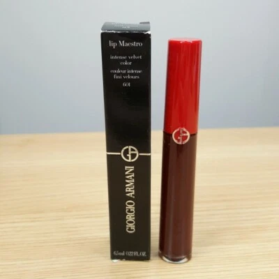 Giorgio Armani Lip Maestro Color Terciopelo Intenso # 601 Caoba Foto 1 de 4