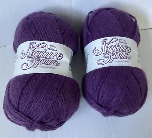 Brown Sheep Yarn Nature Spun Worsted Weight 100% Wool, Lot Of 2- Mountain Purple - Picture 1 of 5