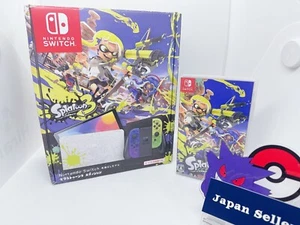 Nintendo Switch 64 GB OLED Console Splatoon 3 Edition Box Used Excellent - Picture 1 of 12