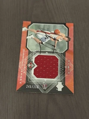 Camiseta deportiva doble Upper Deck Black Diamond 2004/250 DDJ-LU LUKE JACKSON firmada a mano Foto 1 de 2