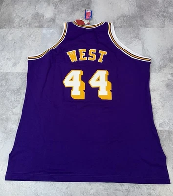 Vintage 1971-72 Jerry West Los Angeles Lakers Mitchell Ness Jersey Authentic 52 - Image 1 of 4