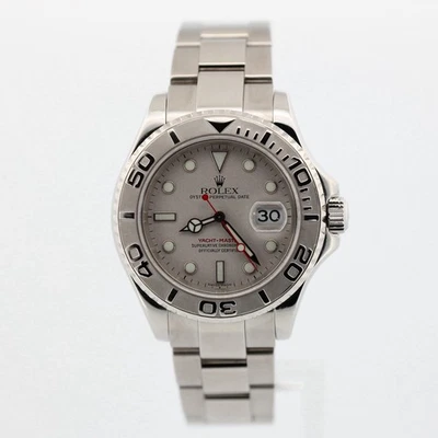 Rolex Yacht-Master 40 mm 16622 | Bisel y esfera de platino | Completamente reparado Foto 1 de 4