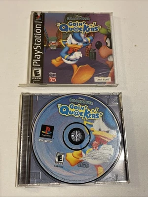 Disney's Donald Duck: Goin' Quackers (Sony PlayStation 1, 2000) COMPLETE *READ* - Image 1 of 4