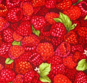 Feline Drive Fabric Farmer Johns Marketplace RASPBERRIES Fat Quarter (18x22") FQ - Picture 1 of 7