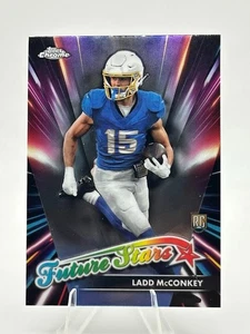 2024 Topps Chrome Ladd McConkey Future Stars RC Rookie Card FS-13 Chargers - Bild 1 von 2
