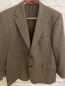 Chaqueta Blazer Brooks Brothers 100% Lana de Cordero Tweed Para Hombre 45 R Hecha en Italia - Imagen 1 de 9