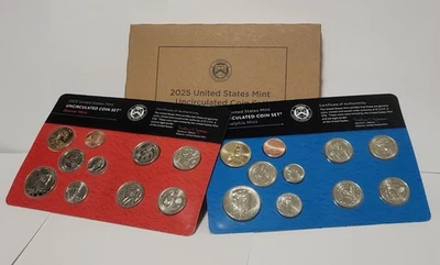 2025 US MINT UNCIRCULATED DENVER & PHILADELPHIA SET 20 COINS  SEALED BOX 25RJ - Image 1 of 4