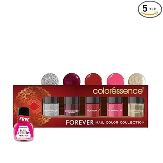 Coloressence Forever Nagellack-Set mit Braut- & festlichen Farbtönen | Gratis Nagellack - Bild 1 von 4
