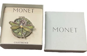 MONET  "DRAGONFLY"  Collectible Enamel Keepsake Trinket Box  NewIn Original Box - Picture 1 of 4