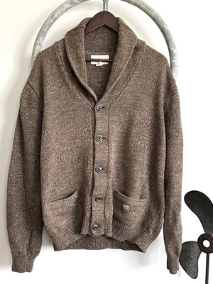 Cárdigan Denim & Supply Ralph Lauren Marrón Cuello Chal Para Hombre XXL Foto 1 de 4