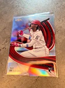 2024 Topps Chrome Elly De La Cruz Strokes RC Rookie Refractor #S-22 Reds PWE - Imagen 1 de 2