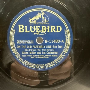 Glenn Miller – On The Old Assembly Line / When Johnny Comes Marching Home - VG - Picture 1 of 4