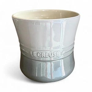 Le Creuset FLINT Porta Utensili Crock - Grigio Ombre 6,5” Ottime Condizioni - Foto 1 di 11
