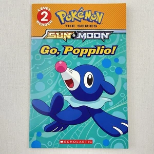 Pokemon Sun & Moon: Go, Popplio! Level 2 Reader Scholastic Paperback Book - Picture 1 of 6