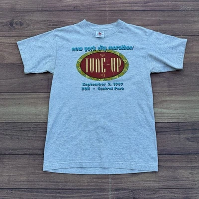 Vintage New York City Marathon Central Park Shirt 1997 Road Runners Club M Gray - Image 1 of 4