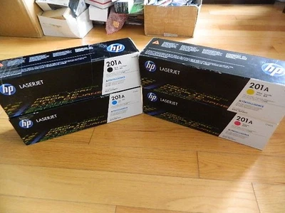 JUEGO ORIGINAL 4 CARTUCHOS DE TÓNER HP 201A CF400A CF401A CF402A CF403A M252 MFP M277 Foto 1 de 2