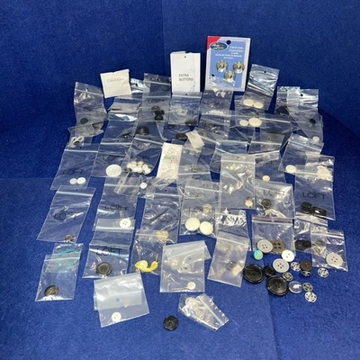Large Lot Of New Extra Buttons For Crafting And Replacement Most From The Loft - Image 1 of 4