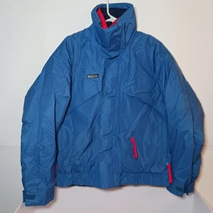 Vintage 90s Columbia Whirlibird Mens 3 in 1 Down Fill Ski Jacket Size Med Blue - Picture 1 of 20