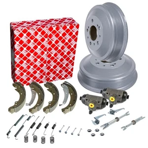 FEBI Bremstrommel + Rep-Satz Hinten für CITROEN JUMPER I DUCATO 230 BOXER FIAT - Bild 1 von 9