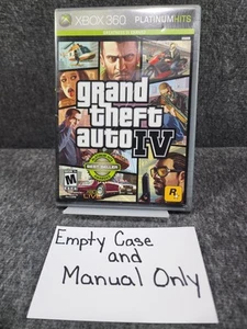 Grand Theft Auto IV con custodia MapMicrosoft Xbox 360 e manuale solo no gioco - Foto 1 di 3
