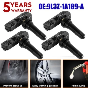 TPMS 315MHz Set of 4 For Ford Tire Pressure Sensor OEM DE8T-1A180-AA - Picture 1 of 16
