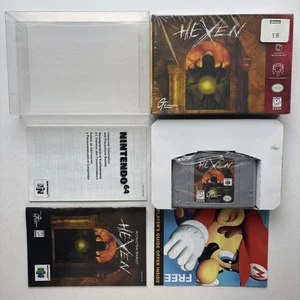 Hexen Nintendo 64 N64 CIB Complete Box Manual Cart Inserts Tested - Bild 1 von 19