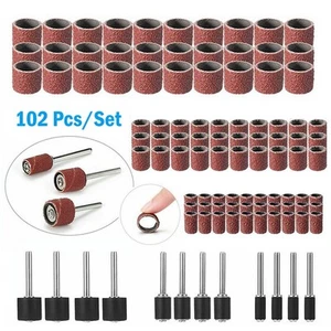 Sanding Drum Kit Workshop Amber For Electric Grinder Wood Sculpture 102 Pcs - Picture 1 of 13