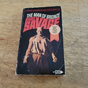 DOC SAVAGE #1, The Man of Bronze by Kenneth Robeson (Paperback, Movie Edition) - Picture 1 of 9