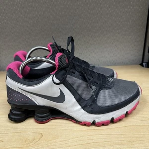Nike Shox Turbo 10 Damengröße 10 schwarz silber pink 385752-003 Laufschuhe - Bild 1 von 9