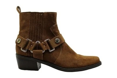 DKNY Mujer Mina Botines Tobillo Vaquera Western K3914613 Marrón Talla 5 Foto 1 de 4