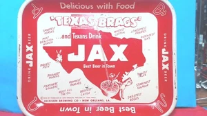 Vintage- JAX BEER-Rectangle- SERVING TRAY-JACKSON BREWING CO. NEW ORLEANS, LA. - Picture 1 of 9