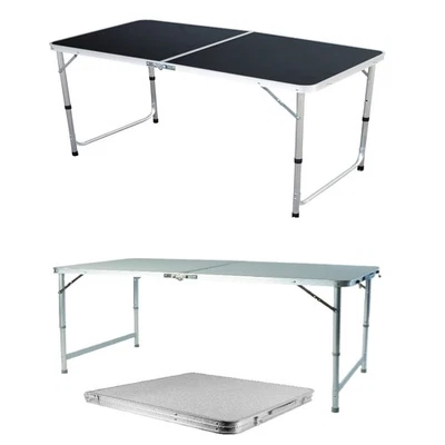 Alu Campingtisch höhenverstellbar Picknicktisch Klapptisch Koffertisch Farbwahl - Bild 1 von 4