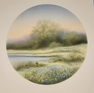 "Wildblumen" Lithographie von Arnold Alaniz, signiert, #543 von 750 - Bild 1 von 3