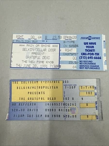 Boleto/boleto X2 de Grateful Dead - 1990 y 1991 - Imagen 1 de 2